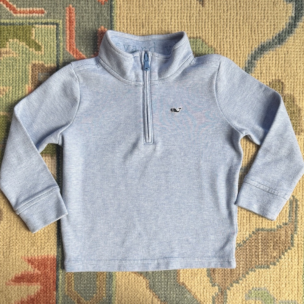 Vineyard Vines Boys Light Blue Quarter-Zip Pullover
